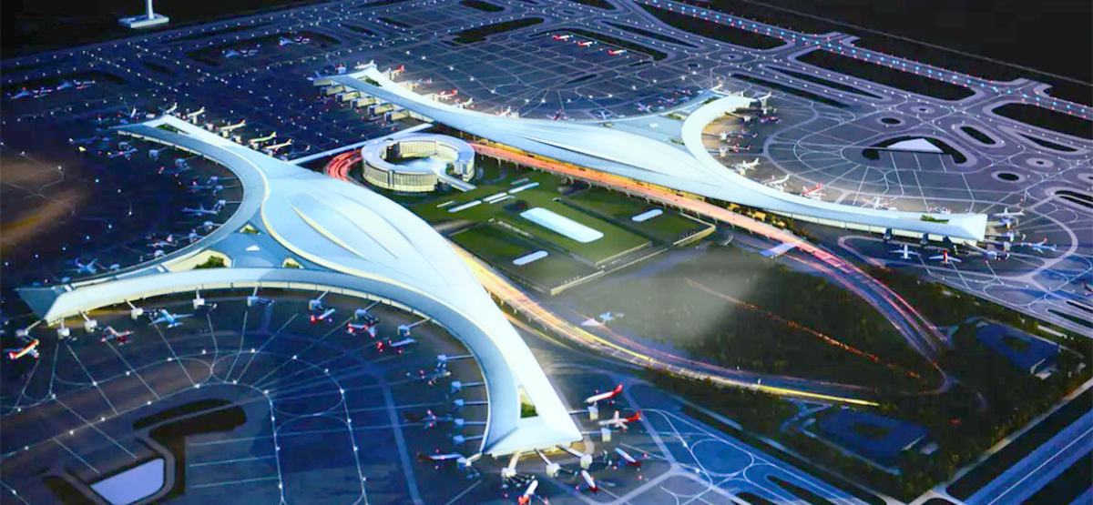 成都天府国际机场采用歌丽斯高反射粉末涂料案例